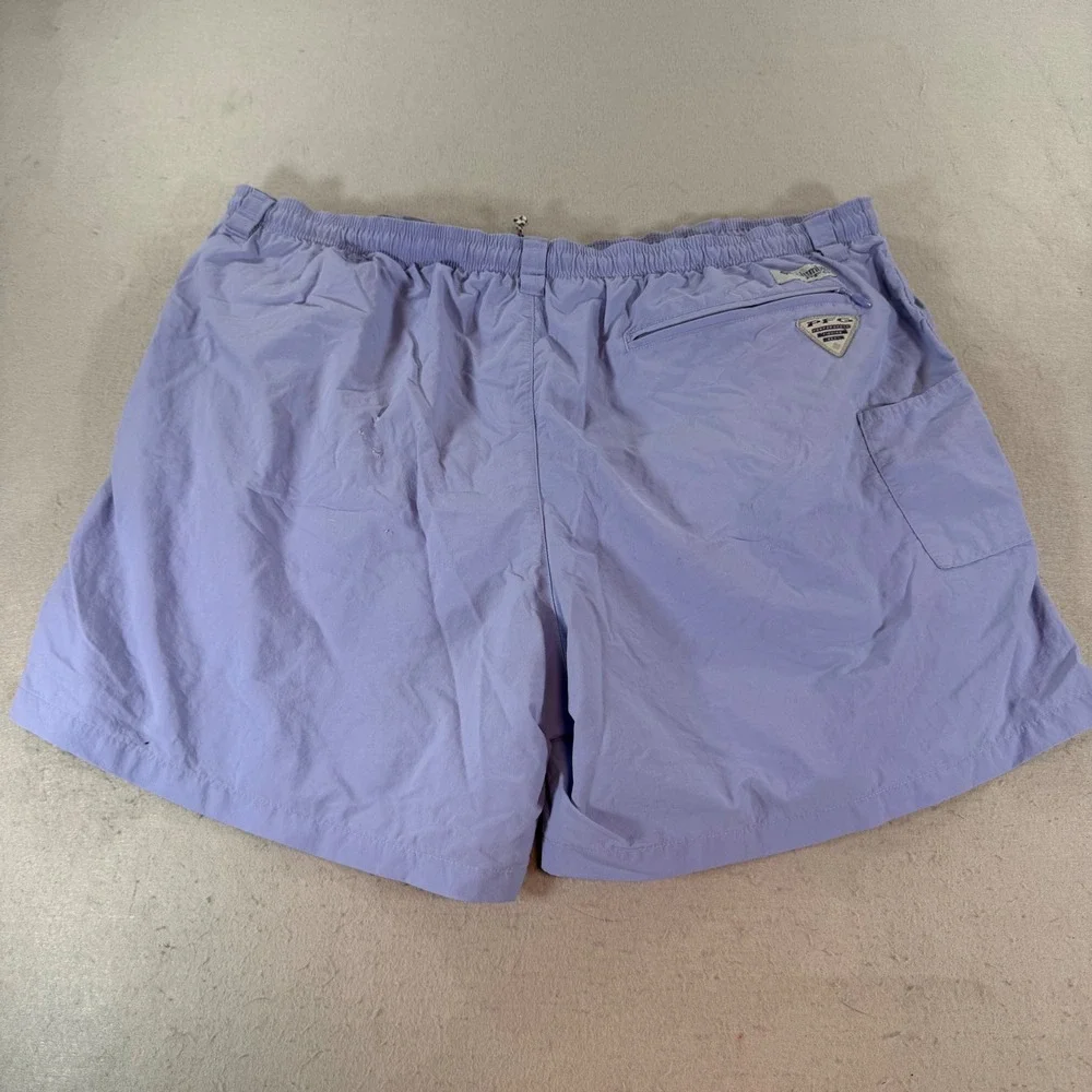 Columbia PFG Backcast‎ III Swim Shorts Purple XXL Omni Shade 6in